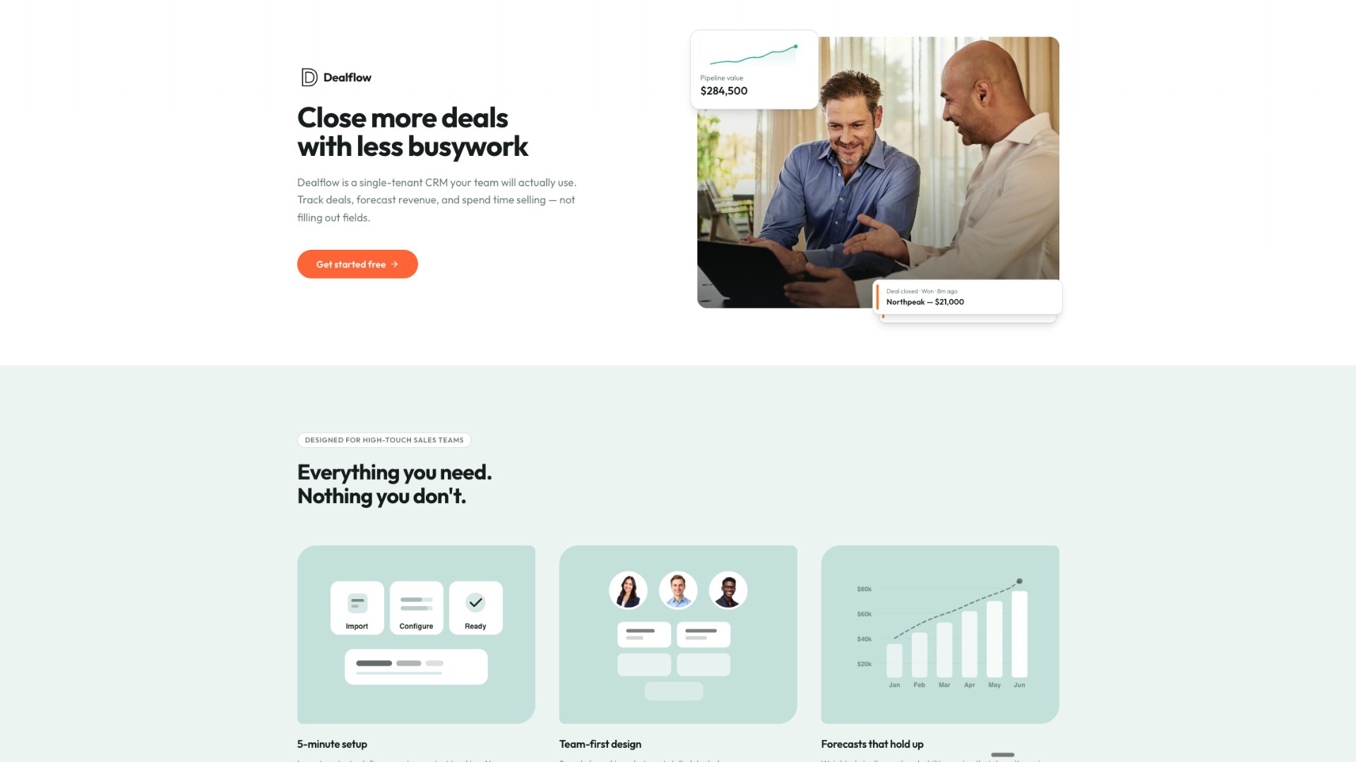 Dealflow — Visual CRM & Pipeline Tracker project screenshot